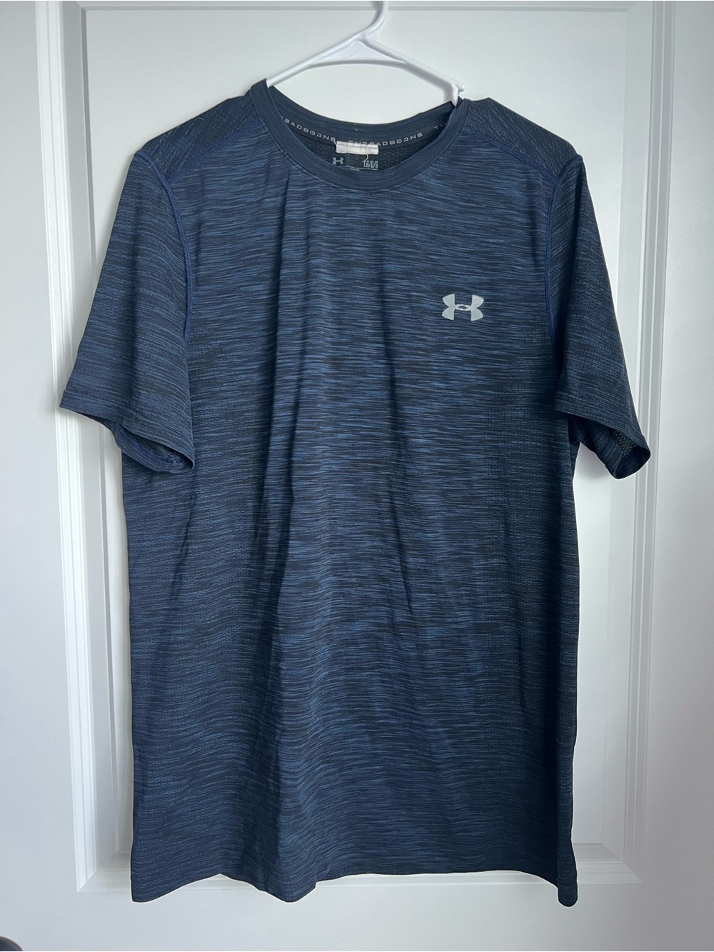 Under Armour Short Sleeve Heathered Navy Performance Tee